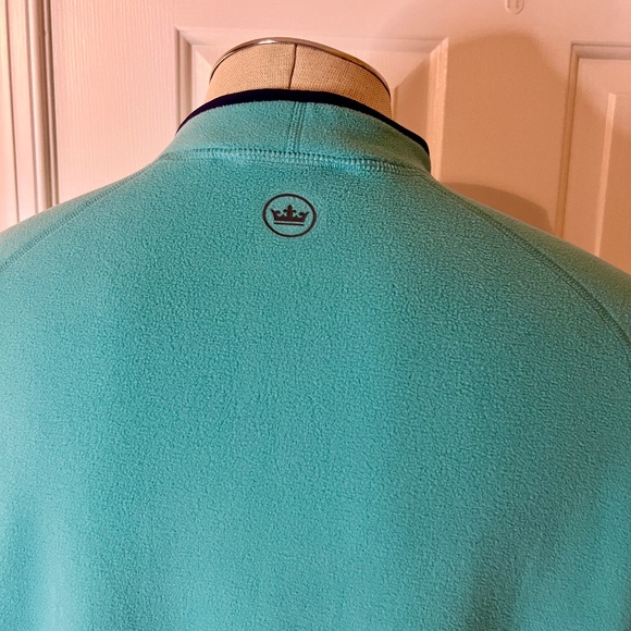 EUC Men's Peter Millar Lily Pad Thermal Flow Micro Fleece Half Zip Size LARGE - Picture 8 of 8